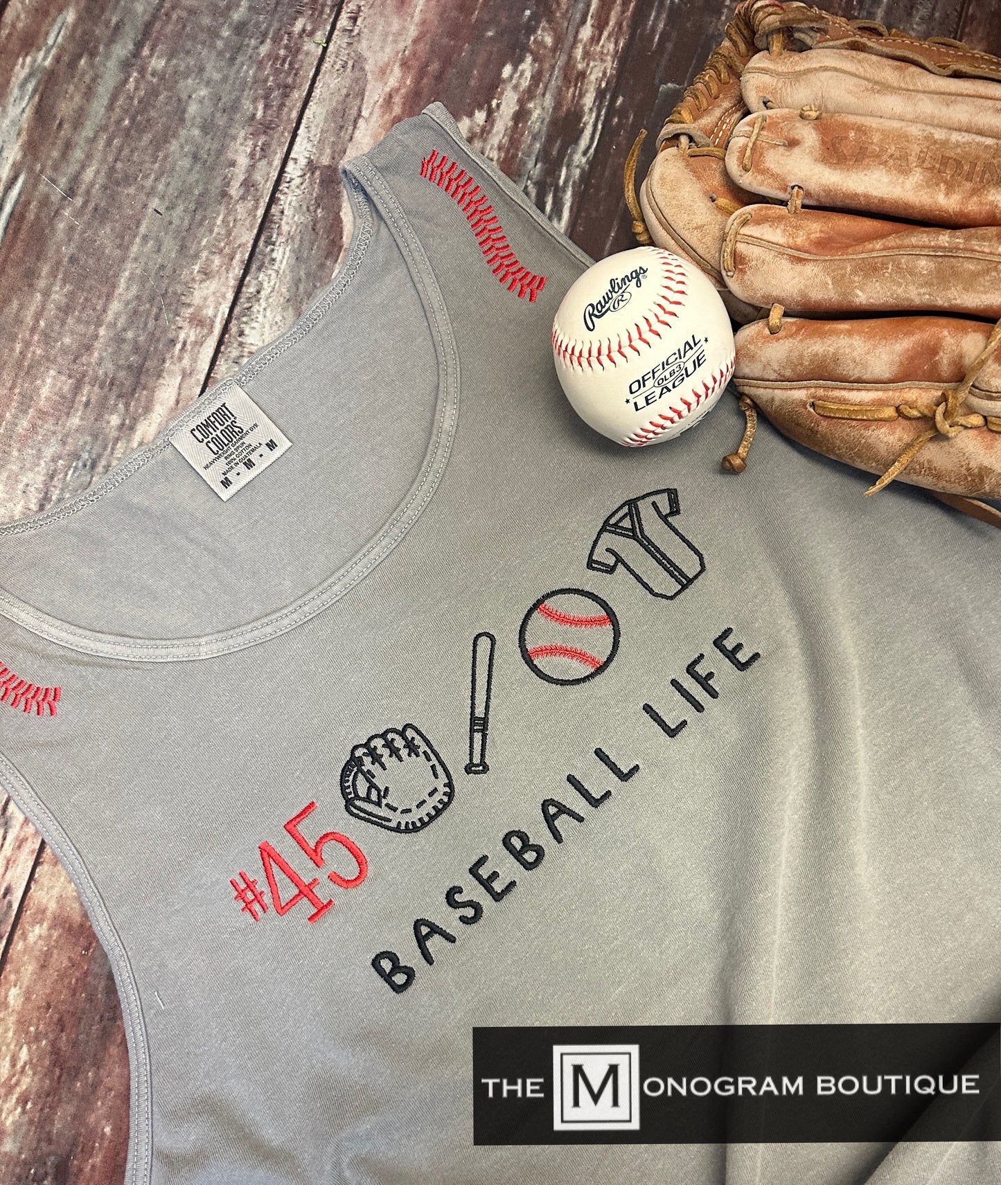 Baseball/Softball Comfort Color Tank