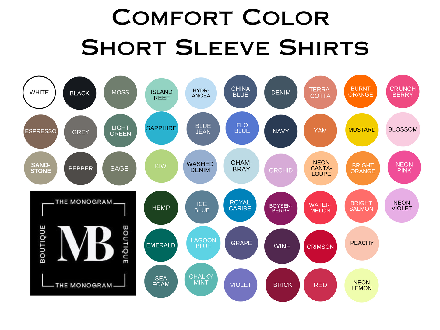 Mother's Day Comfort Color Short Sleeve T-shirts