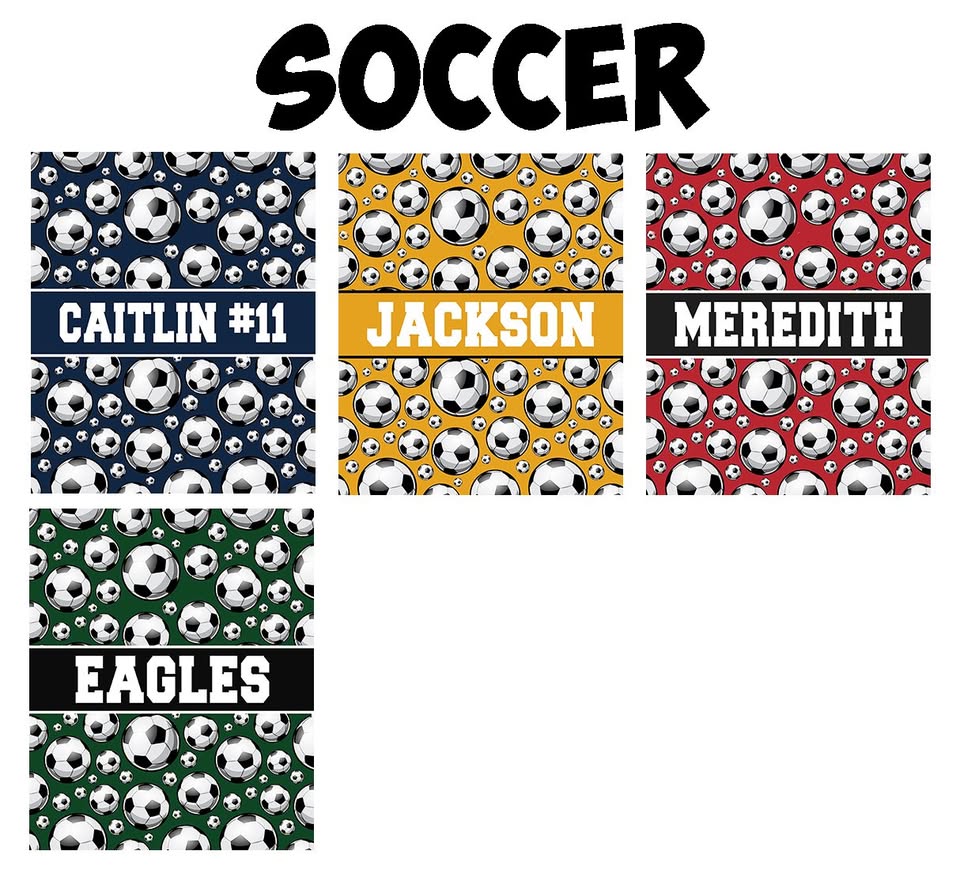 Sports Personalized Plush Blankets