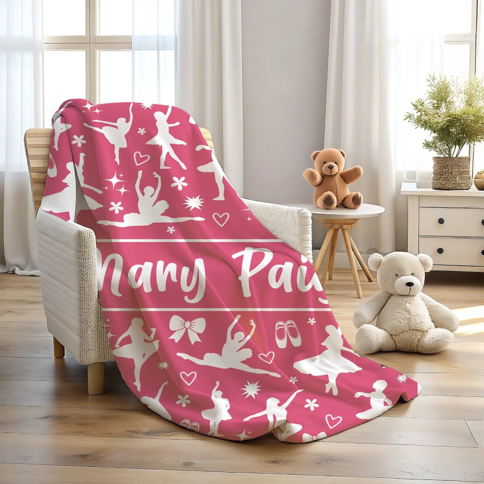 Sports Personalized Plush Blankets