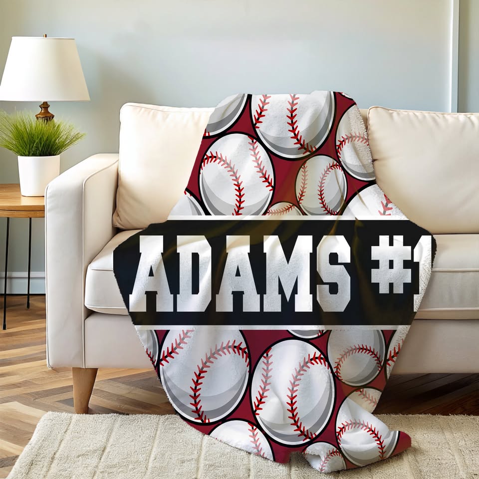 Sports Personalized Plush Blankets
