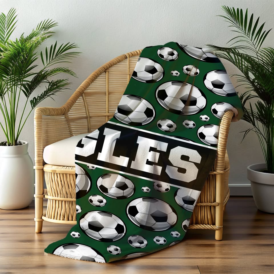 Sports Personalized Plush Blankets