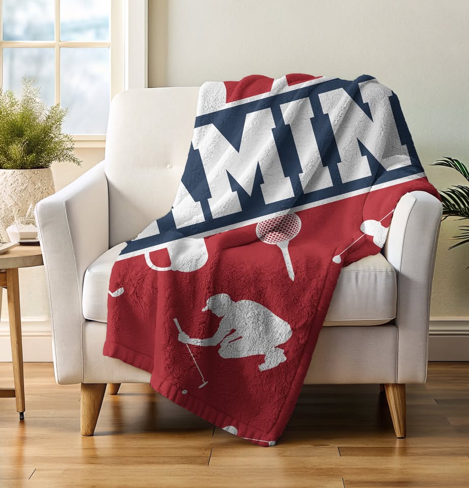 Sports Personalized Plush Blankets