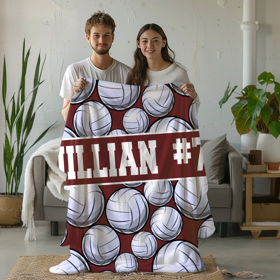 Sports Personalized Plush Blankets