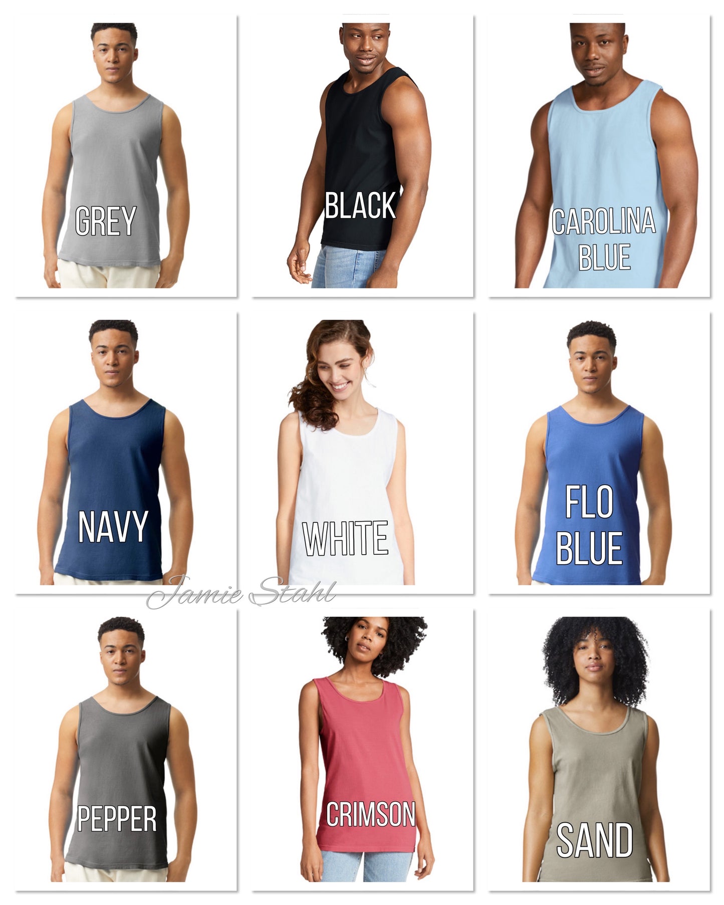 Baseball/Softball Comfort Color Tank