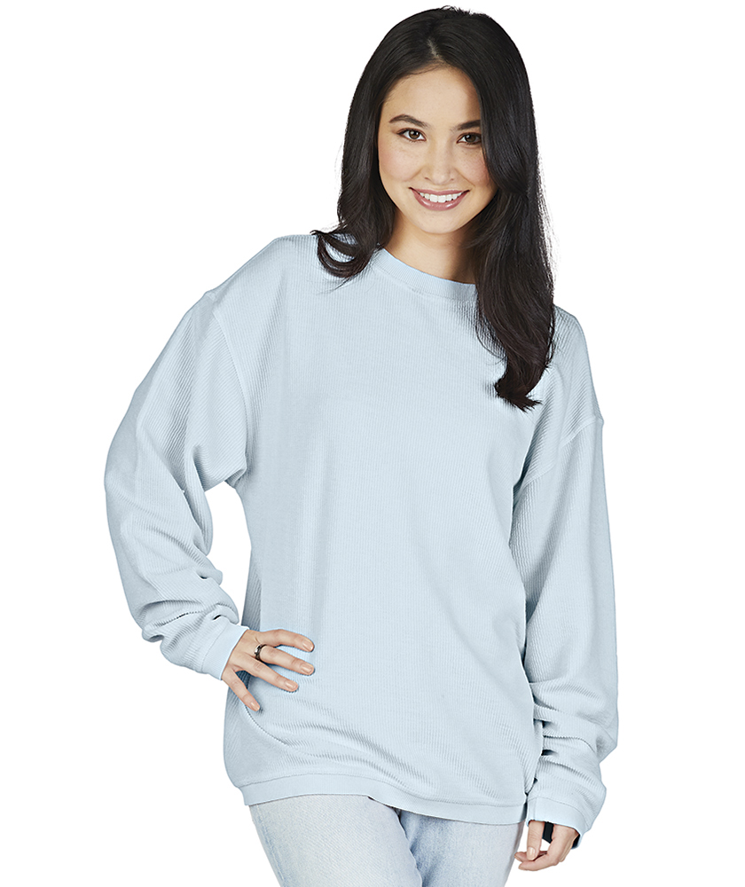 Charles River Corded Camden Sweatshirt With Sleeve Monogram
