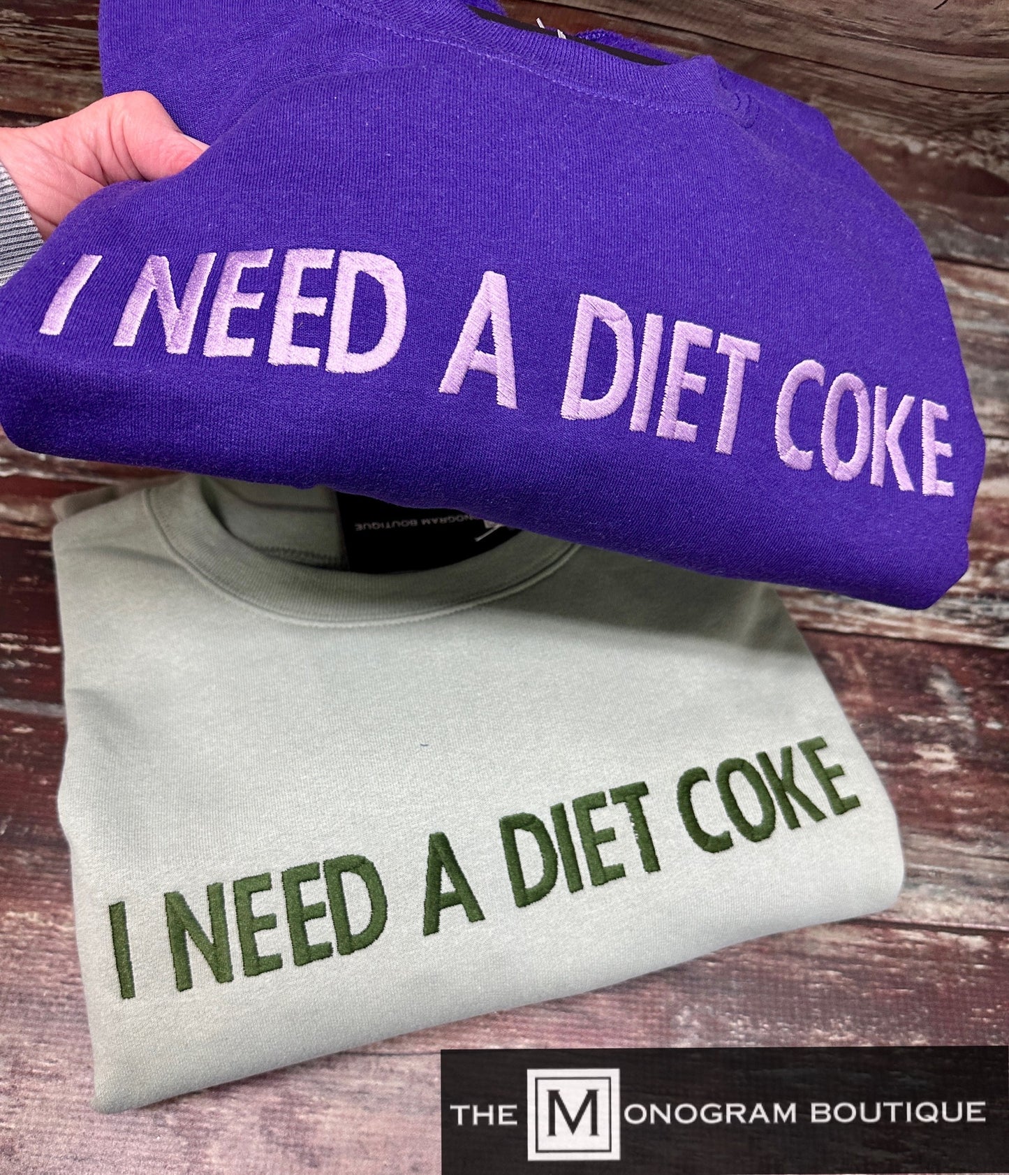 Gildan Sweatshirt - I Need A Diet Coke