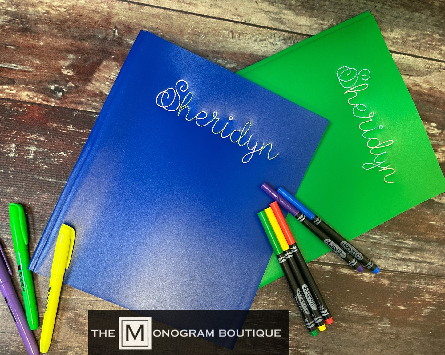 Embroidered School Folder