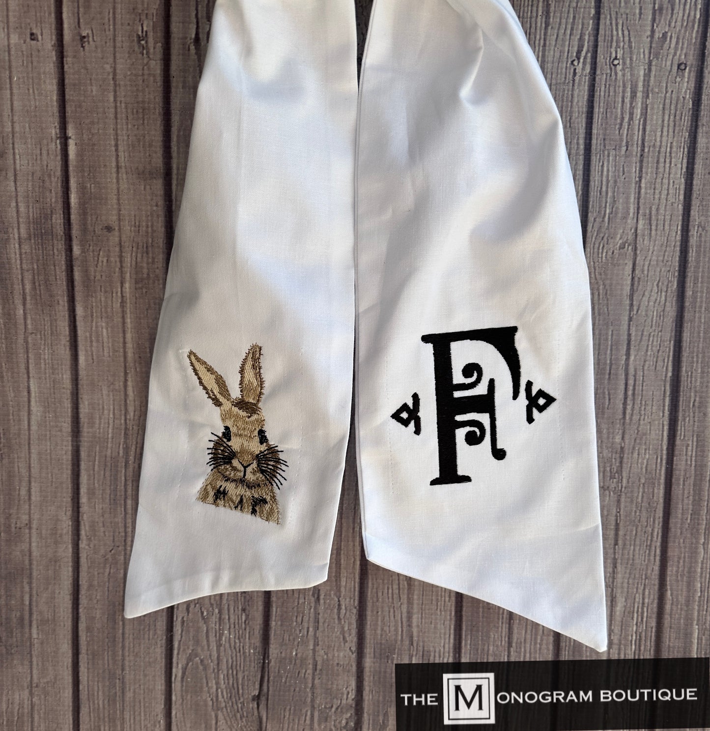 Wreath Sash Embroidered