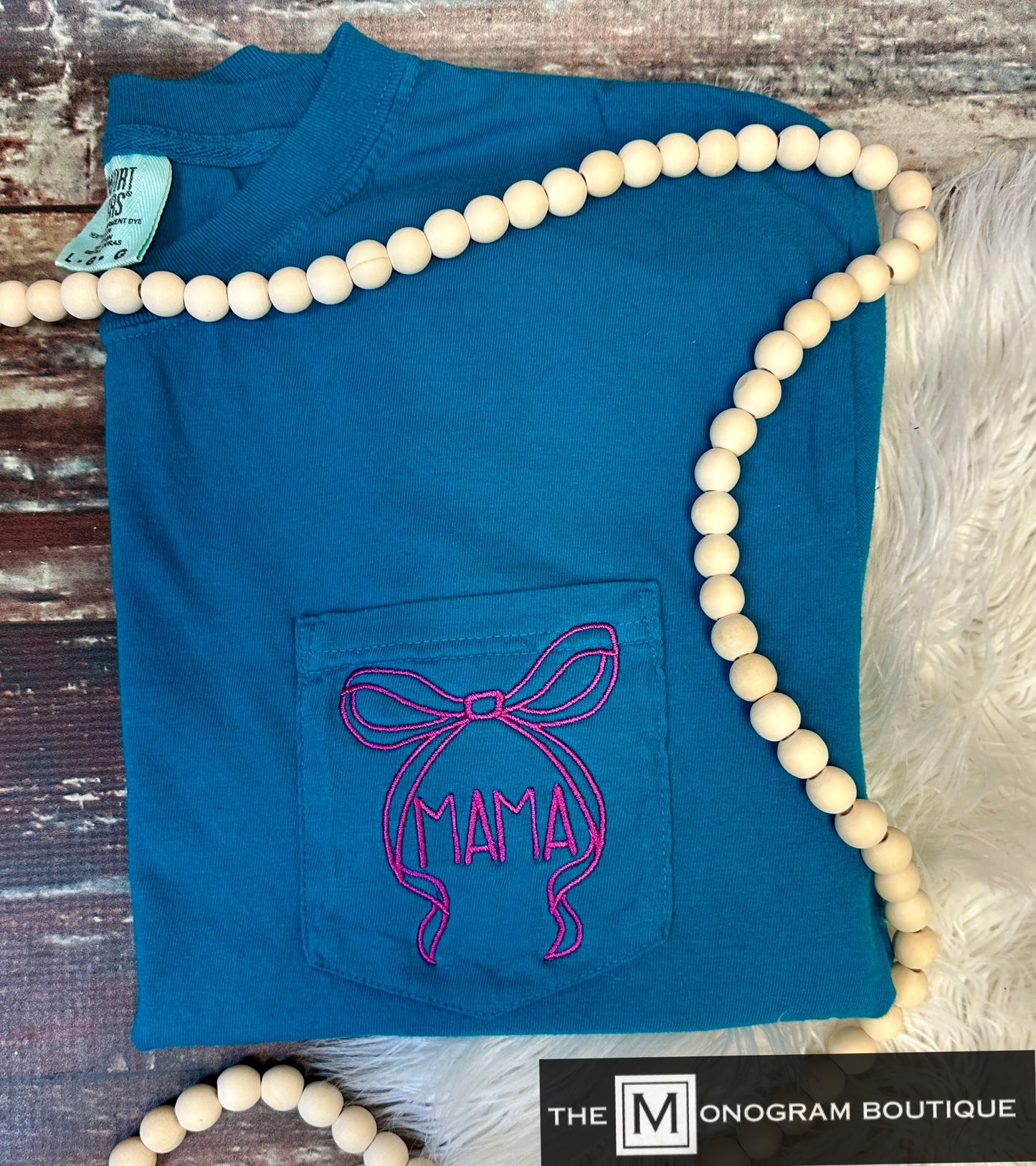 Mother's Day Bow Comfort Color Short Sleeve T-shirts
