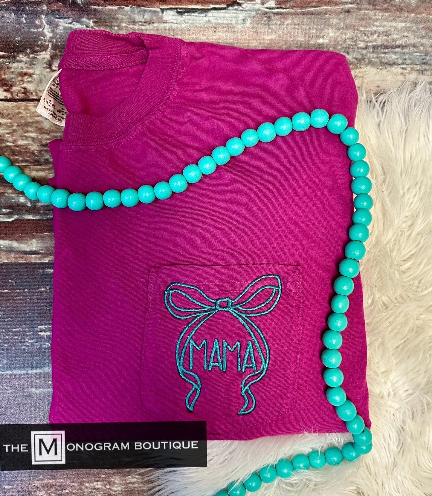 Mother's Day Bow Comfort Color Short Sleeve T-shirts