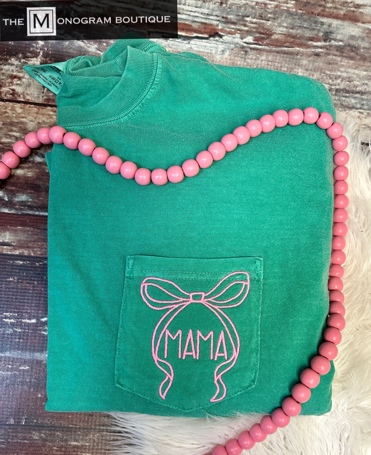 Mother's Day Bow Comfort Color Short Sleeve T-shirts