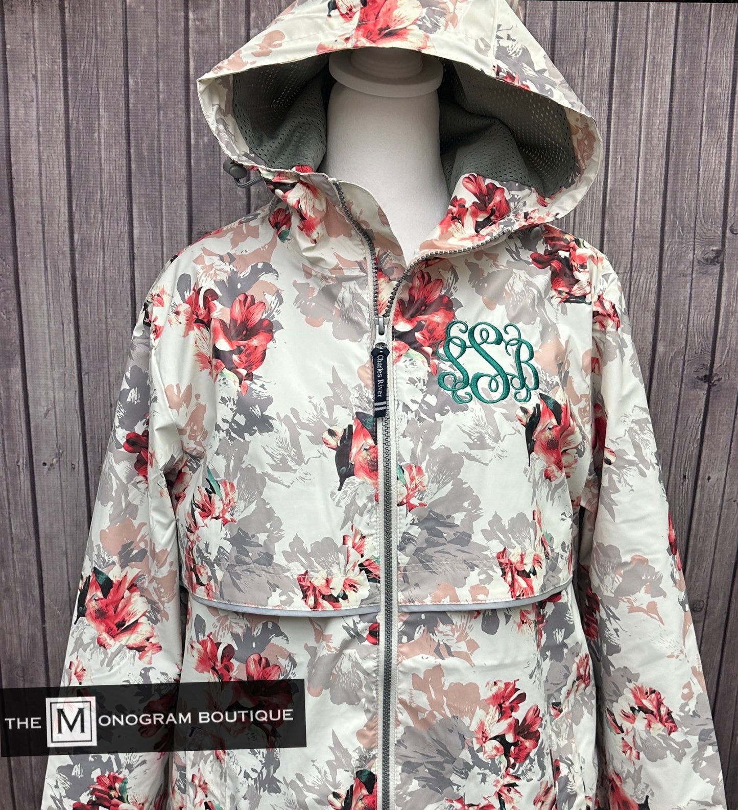 Charles River New Englander Rain Jacket Floral