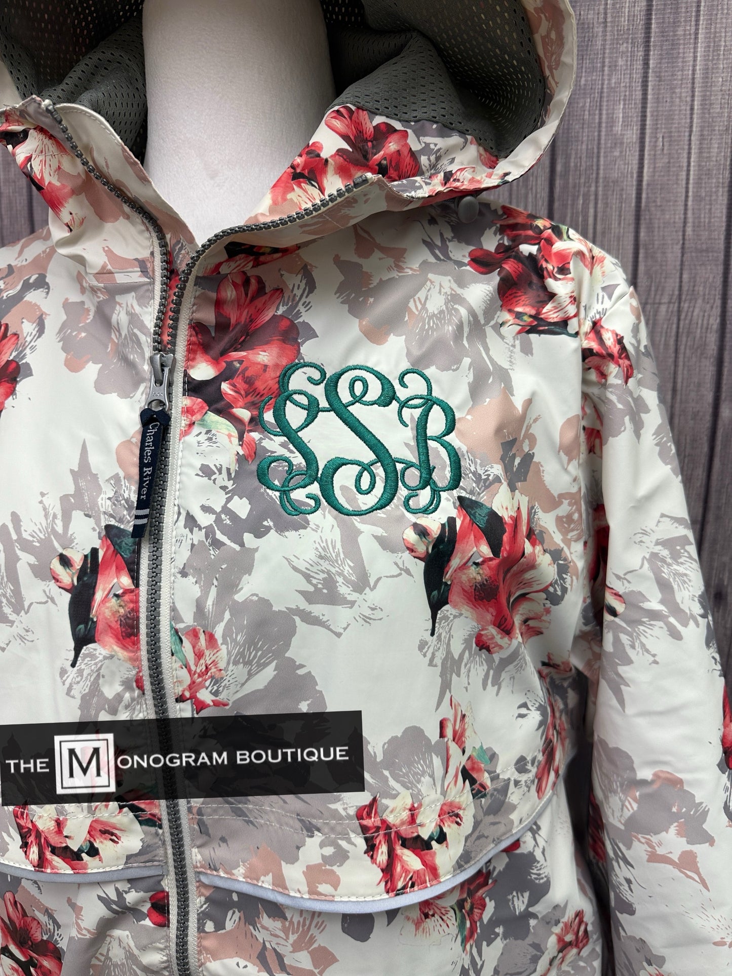 Charles River New Englander Rain Jacket Floral
