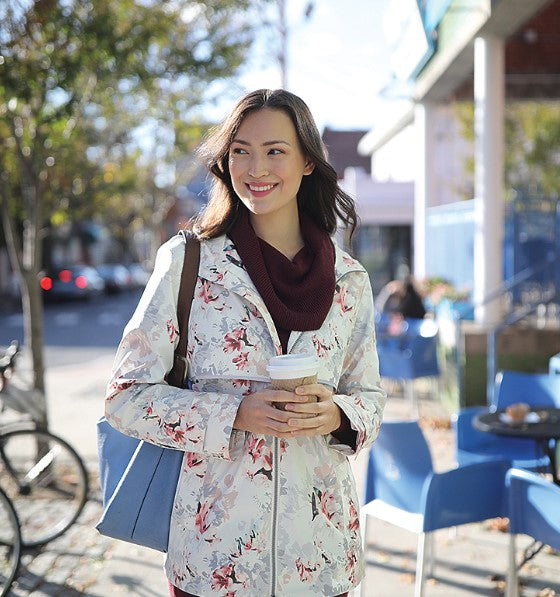 Charles River New Englander Rain Jacket Floral