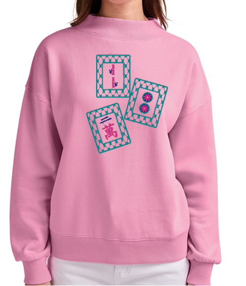 Pink Warriors Walk 2026 Charles River Ladies Mock Neck Sweatshirt