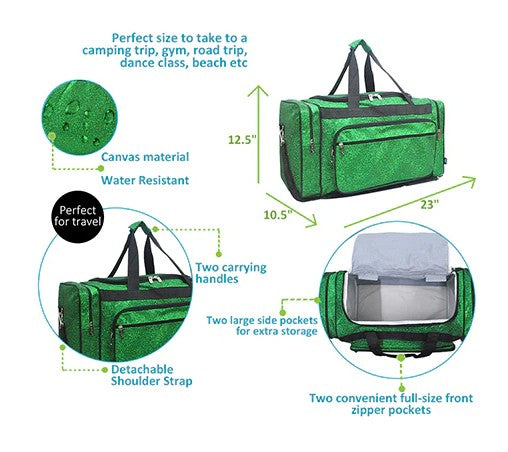 Glitter Duffle Bags
