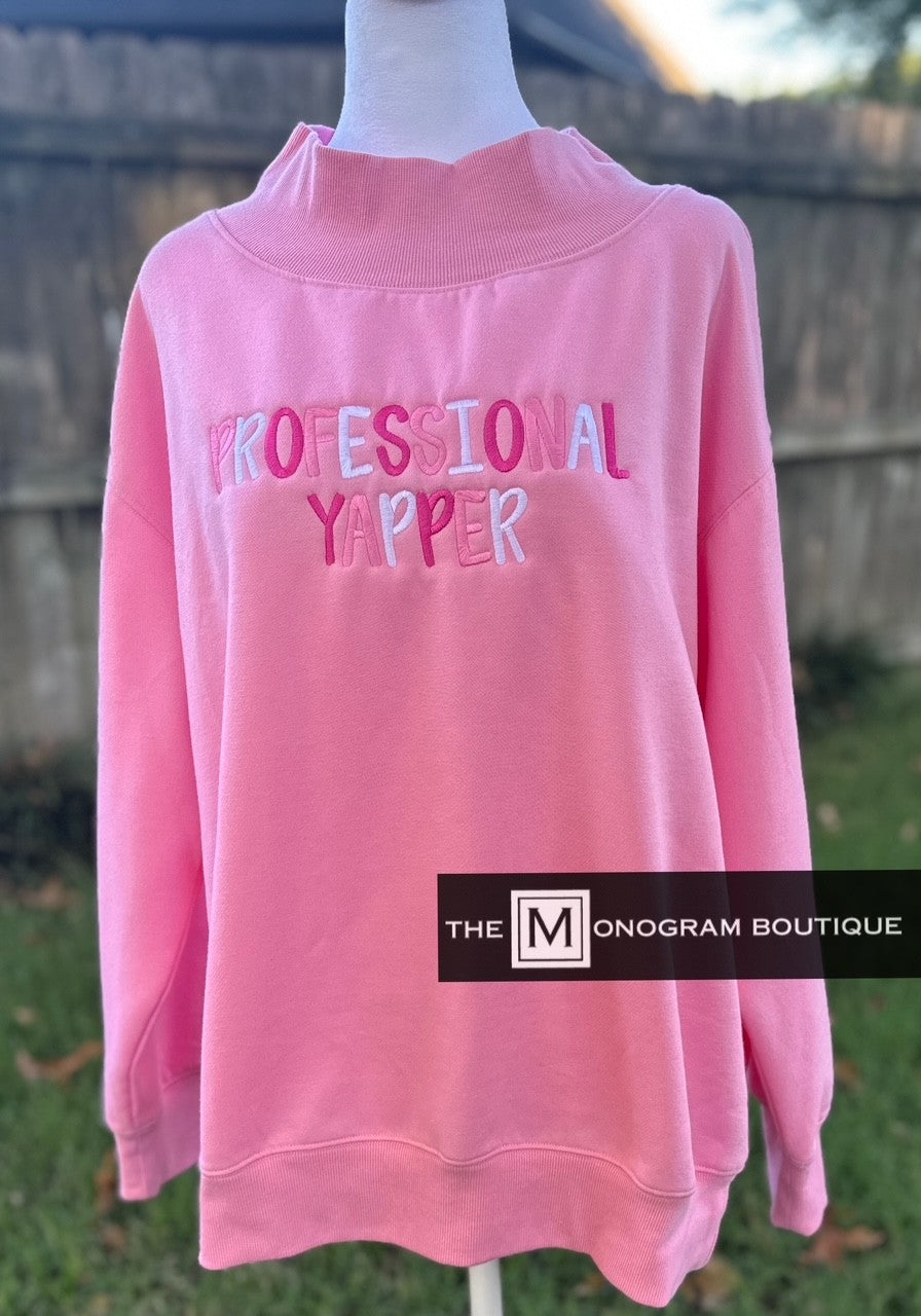 High Neck Fleece Oversized Sweatshirt