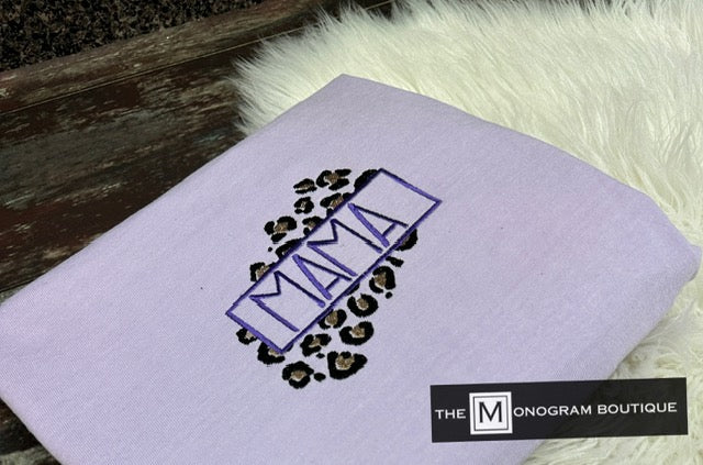 Violet with Leopard Frame