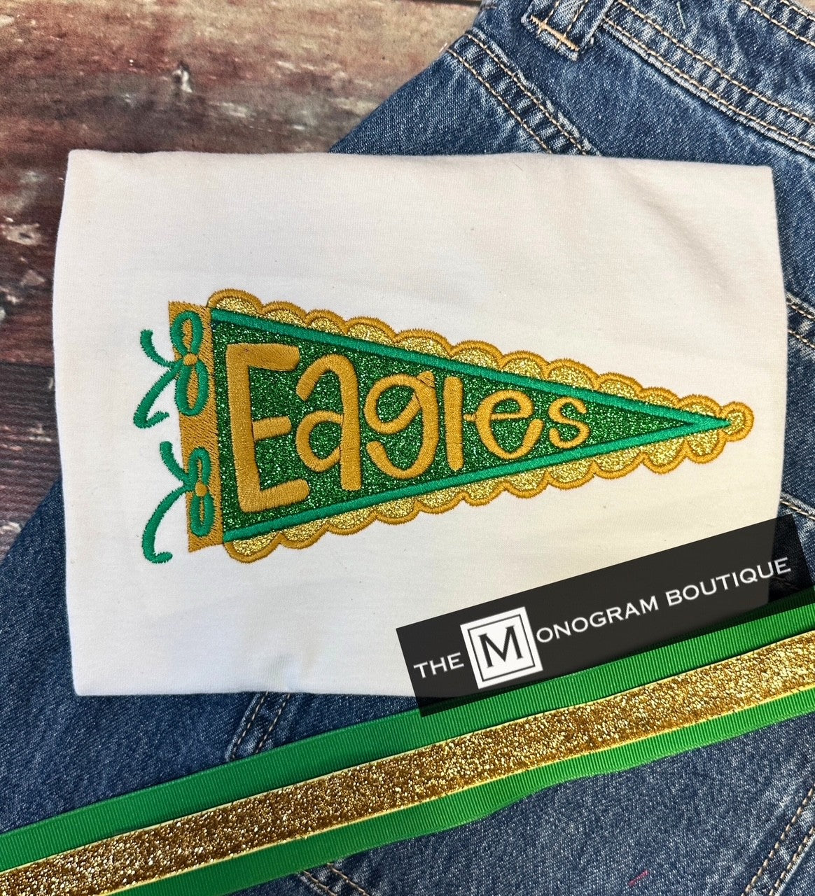 Pennant Glitter Boutique Shirts