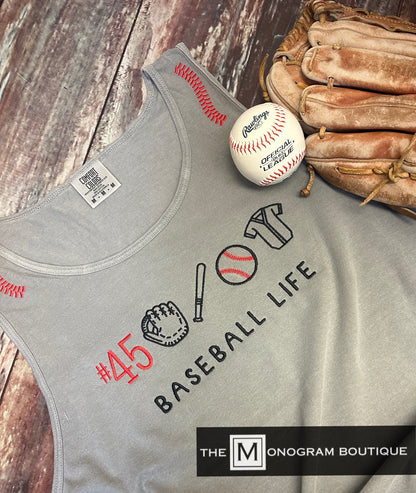 Baseball/Softball Comfort Color Tank