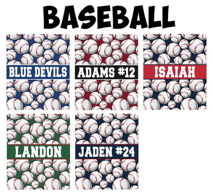 Sports Personalized Plush Blankets