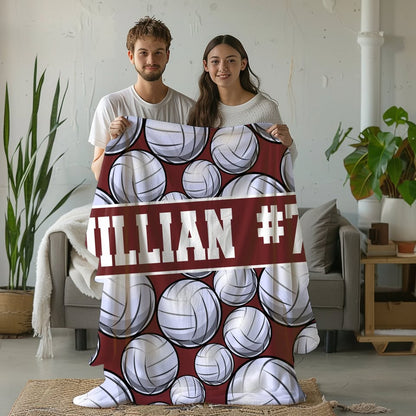 Sports Personalized Plush Blankets