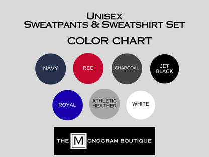 Lounge Set – Personalized Embroidered Sweatshirt + Jogger Sweatpants