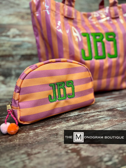 Stripe Vinyl Tote