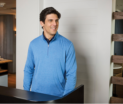 Charles River Men's Vista Tri-Blend Quarter Zip