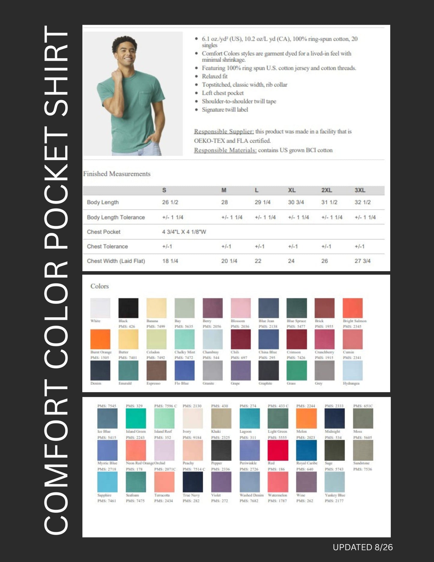 Comfort Color Pocket Tshirt - Dog Day