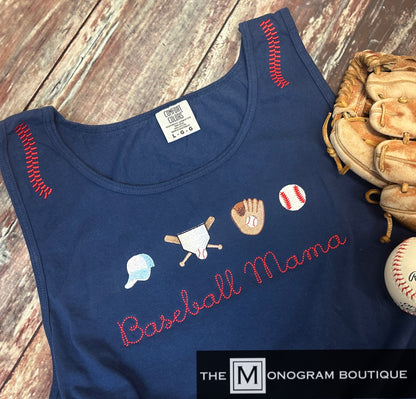 Baseball/Softball Comfort Color Tank