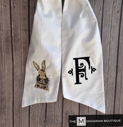 Wreath Sash Embroidered