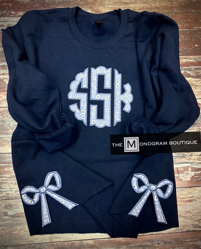 Bow Split Side Sweatshirt