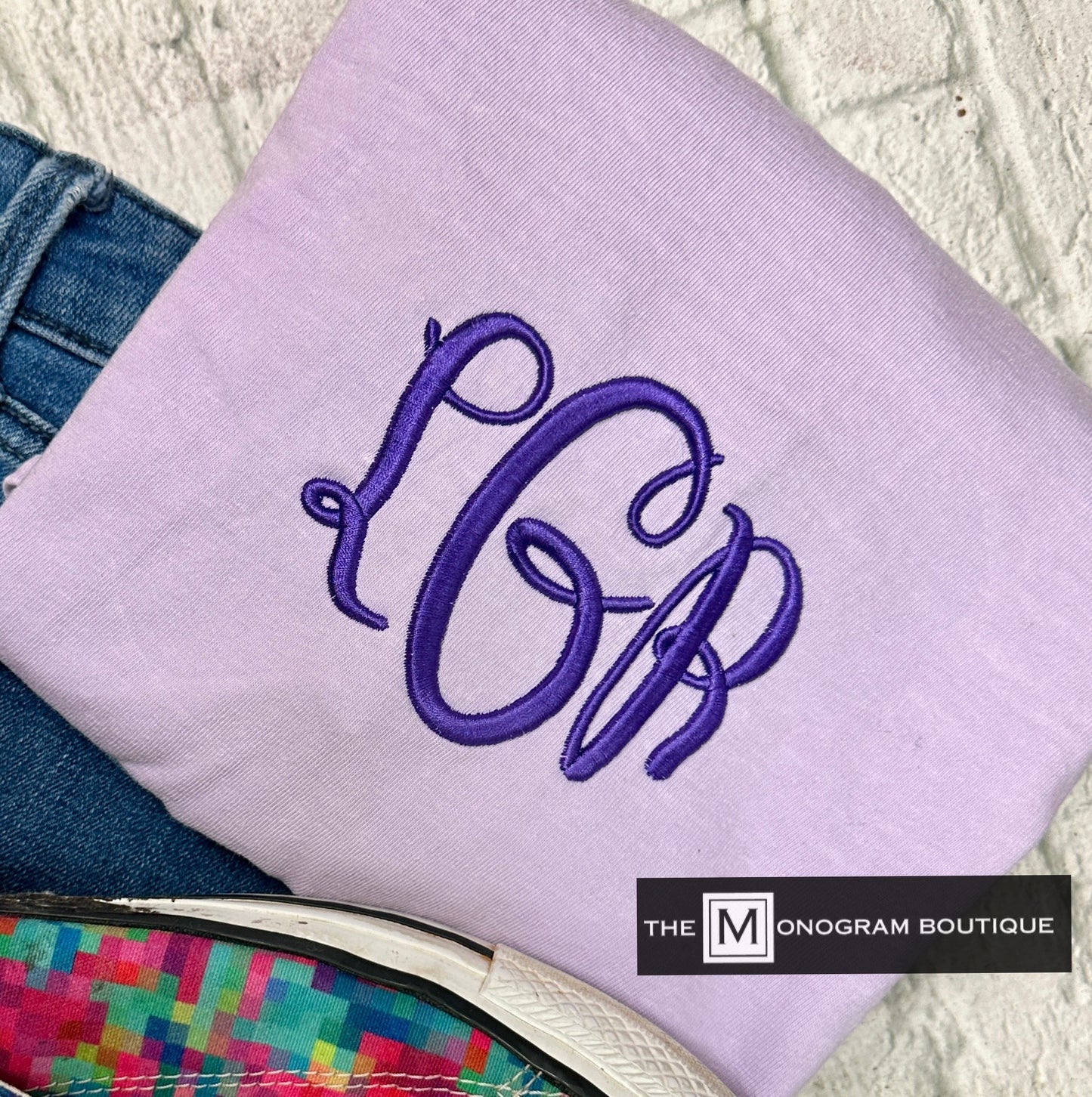 3D Puff Monogram Comfort Color Short Sleeve T-shirts