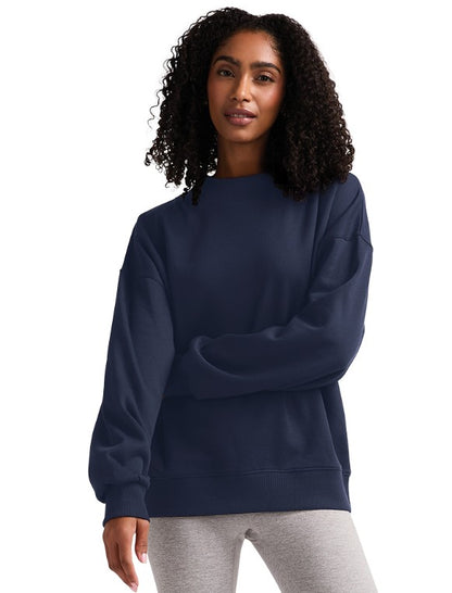 Charles River Ladies Mock Neck Sweatshirt