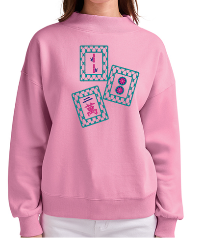 Pink Warriors Walk 2026 Charles River Ladies Mock Neck Sweatshirt