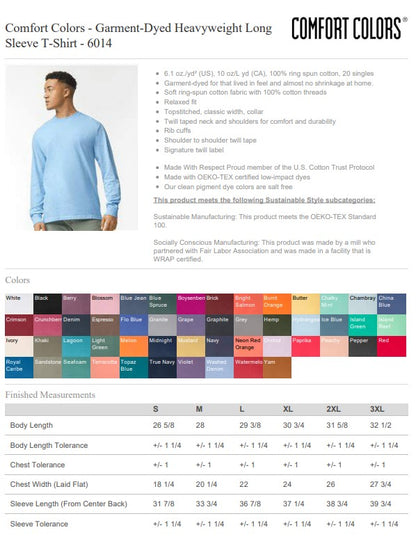 Comfort Color Long Sleeve T-shirts