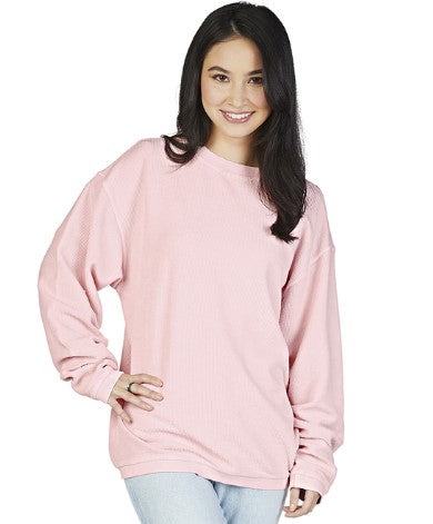 Charles River Corded Camden Sweatshirt With Sleeve Monogram