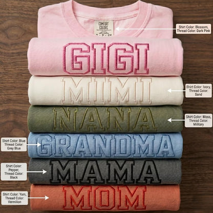 Mother's Day Comfort Color Short Sleeve T-shirts