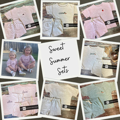 Infant & Toddler Organic Short Sets