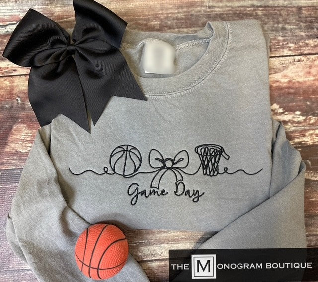 Basketball Season Comfort Color Long Sleeve T-shirt