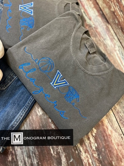 Basketball Season Comfort Color Long Sleeve T-shirt