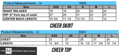 Cheerleading Uniform - Girls