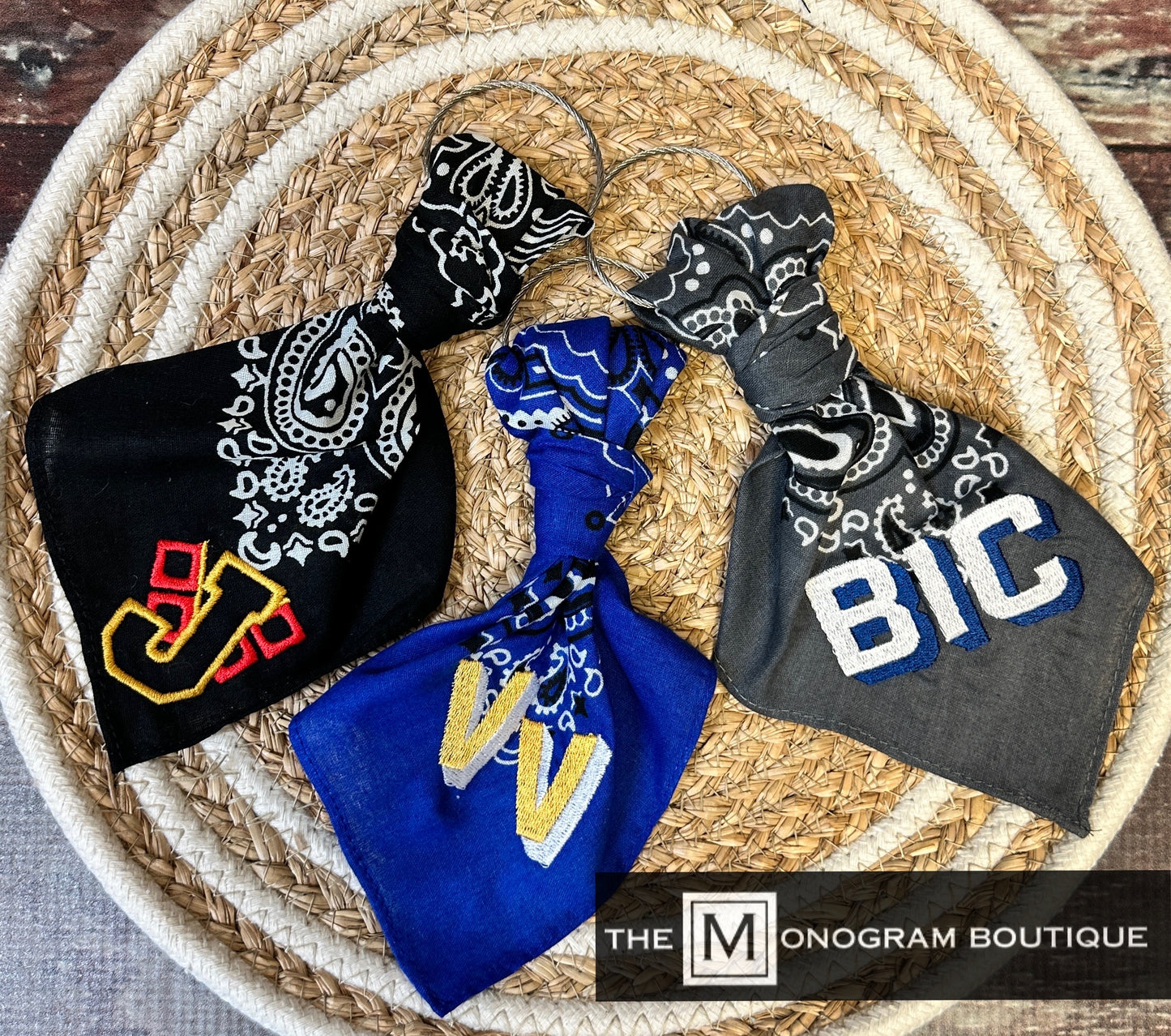 Bandana Bag Charm Keychains