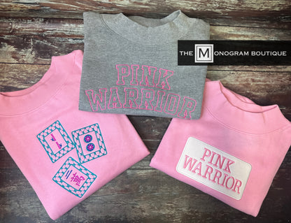 Pink Warriors Walk 2026 Charles River Ladies Mock Neck Sweatshirt