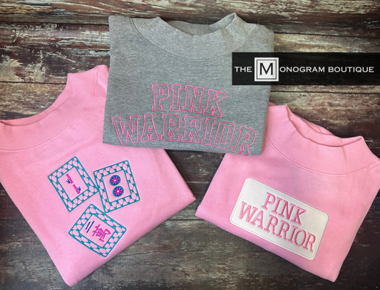 Pink Warriors Walk 2026 Charles River Ladies Mock Neck Sweatshirt