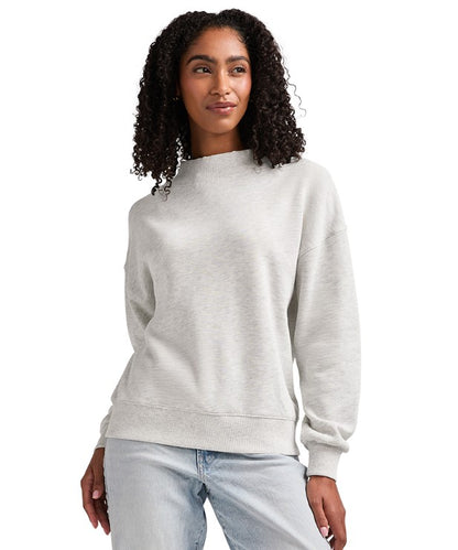 Charles River Ladies Mock Neck Sweatshirt