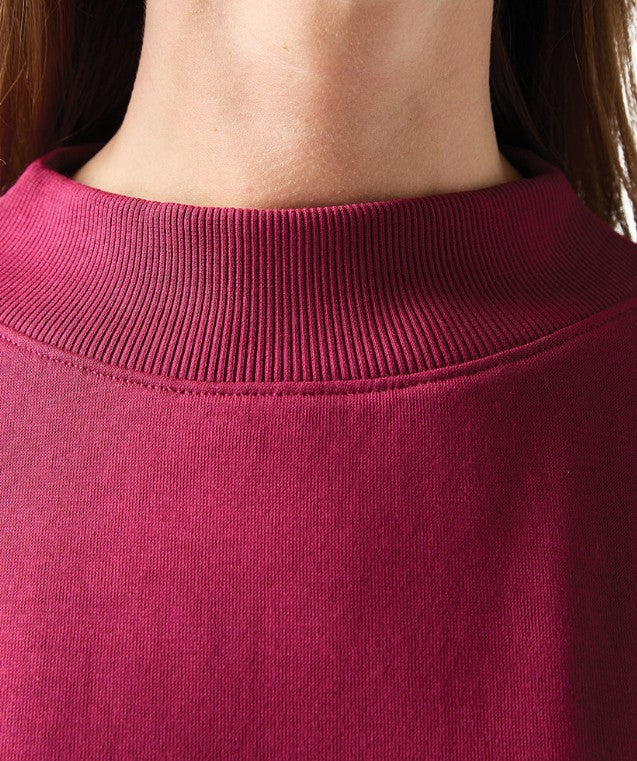 Charles River Ladies Mock Neck Sweatshirt