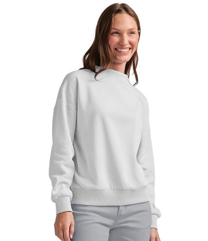 Charles River Ladies Mock Neck Sweatshirt